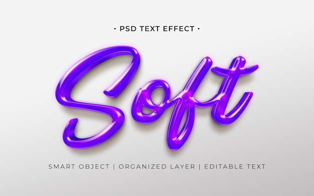 Soft text effect