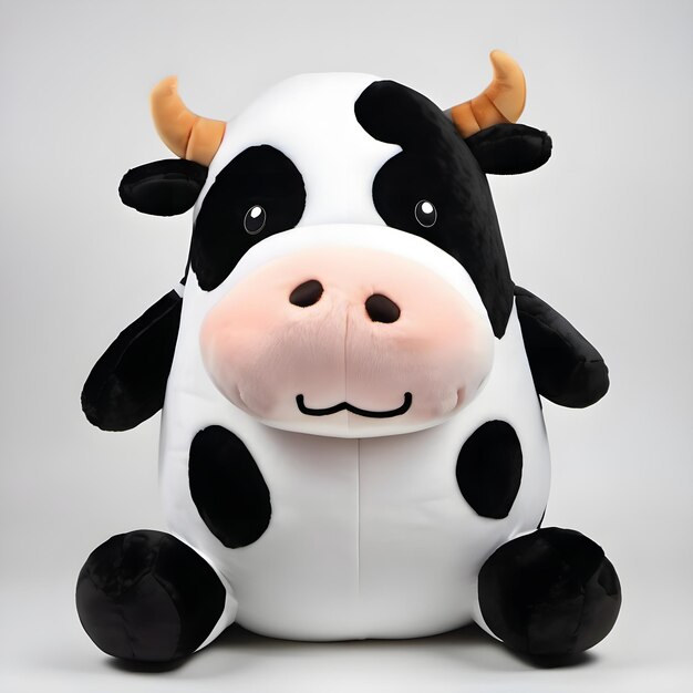 PSD soft toy plush connor cow op een transparante achtergrond psd