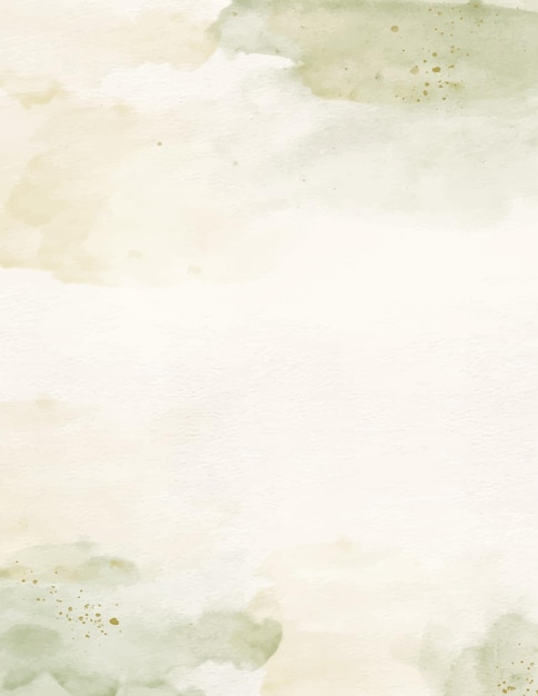 Soft Watercolor Texture in Pale Green and Cream Background