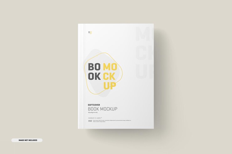 макет обложки книги в мягкой обложке