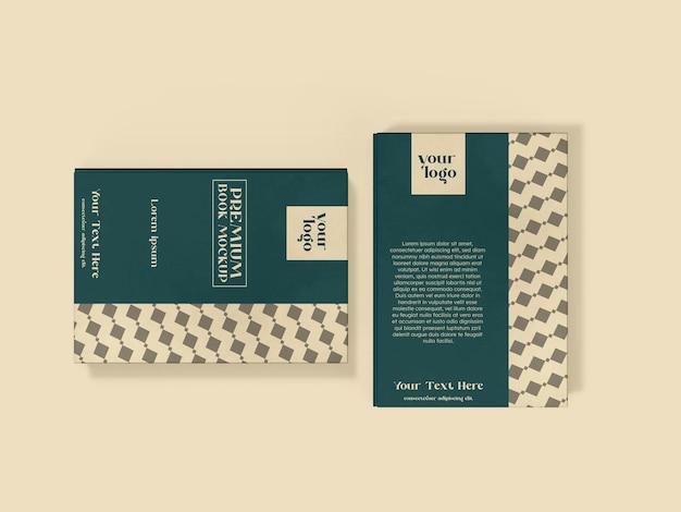 Mockup di libri con copertina morbida