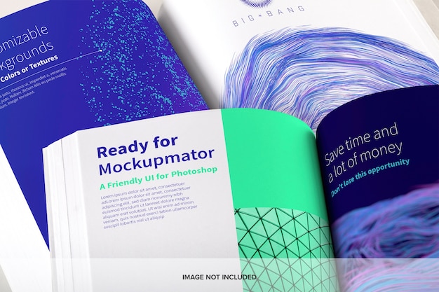 PSD softcover trade book mockup