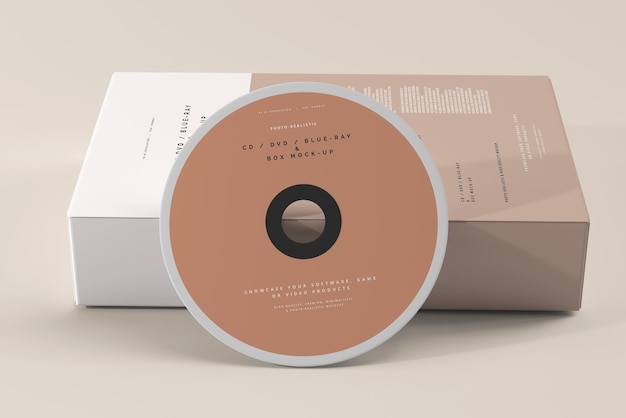 Software box e mockup del disco