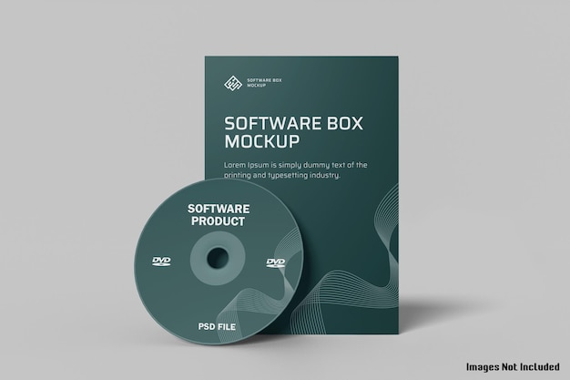 PSD software box mockup