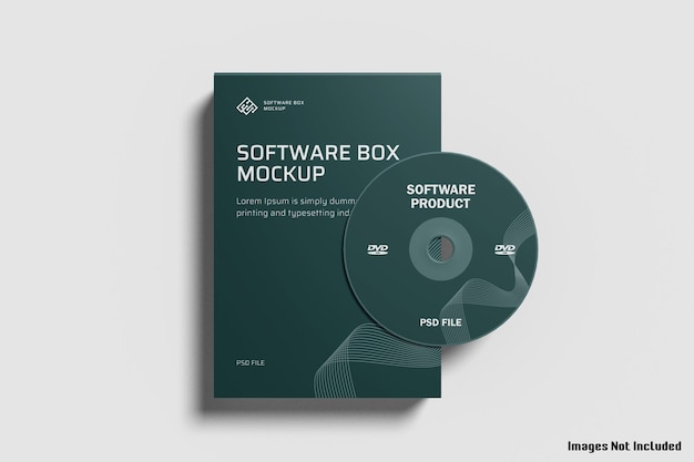 PSD software box mockup