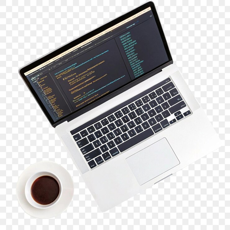 Разработка программного обеспечения изолирована на прозрачном фоне