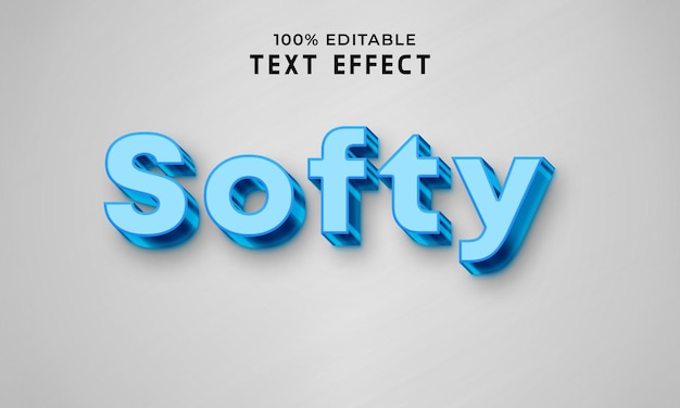 背景付きの softy ストーリー編集可能な 3d テキスト効果