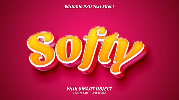 Softy text style effect