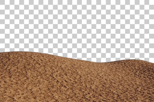 Soil ground landscape contour 3d rendering