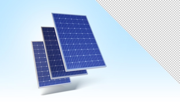 Solar panel mockup with copy space