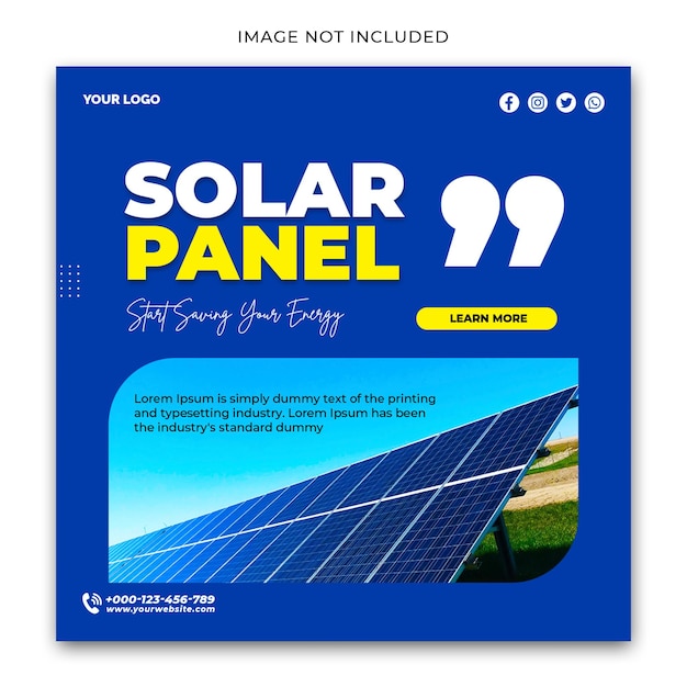 Solar Panel Social Media Template