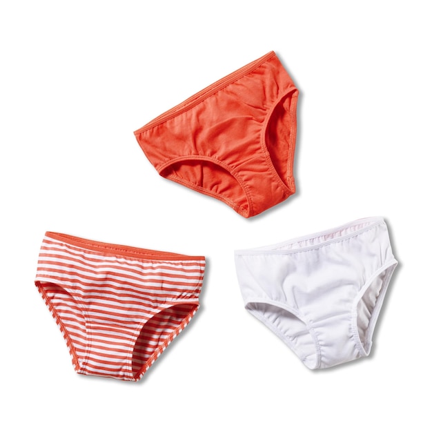 PSD solid red whtie and red whtie striped bkini bottom or panty