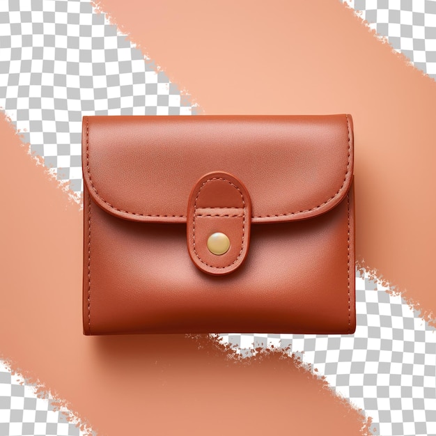 PSD the solitary brown pocket in black leather