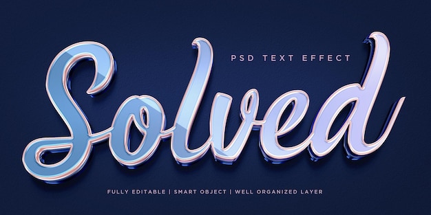 Solved 3d style text effect