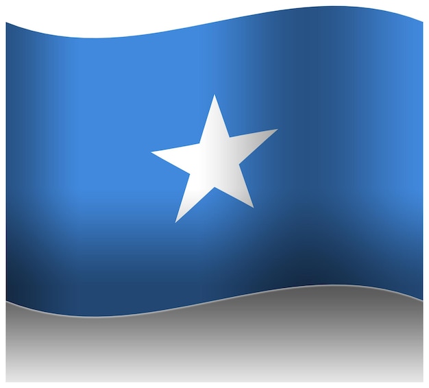 PSD somalia wave flag 3d