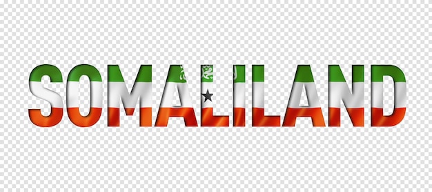 PSD bandiera del somaliland carattere del testo sfondo del simbolo nazionale