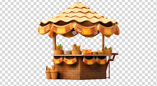 PSD sombrero snack stand png transparent