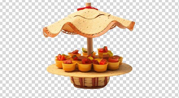 Sombrero snack stand png transparent