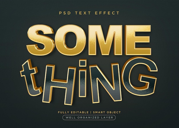 Something 3d style text effect