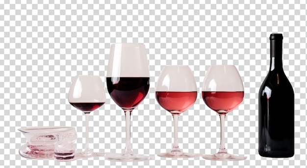 PSD sommelier sip set png przezroczysty