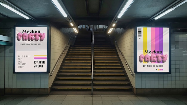 Song festival advertising mockup design