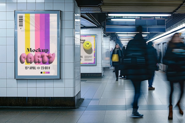 Song festival advertising mockup design