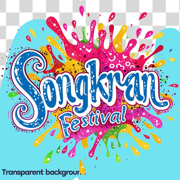 PSD songkranfestival transparent background