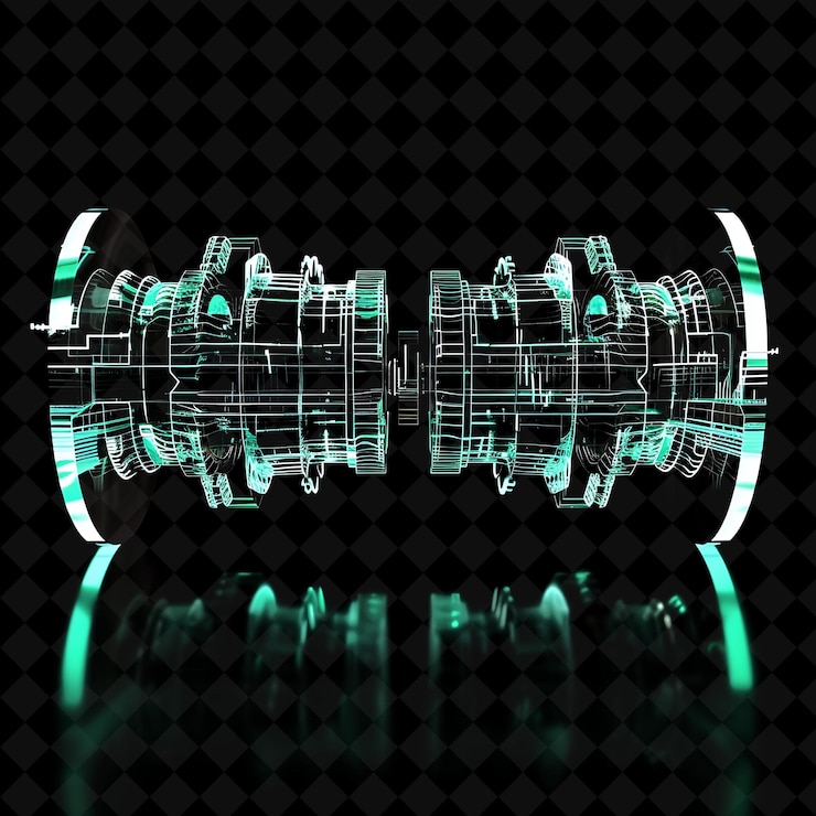 PSD sonic gate with soundwave manipulation and mint green freque png y2k shape neon color collection