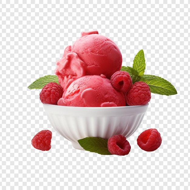 PSD sorbet isolated on transparent background