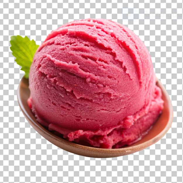 PSD sorbetto on transparent background