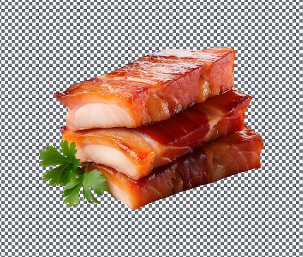 Soummy Pork Belly Mięso Wyizolowane Na Przezroczystym Tle