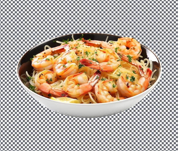 PSD soummy shrimp scampi geïsoleerd op transparante achtergrond