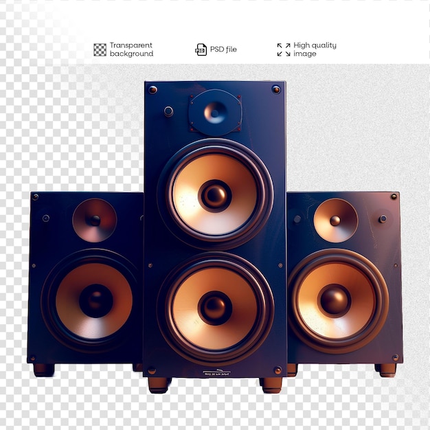 PSD sound box events shows artists no background image editable psd