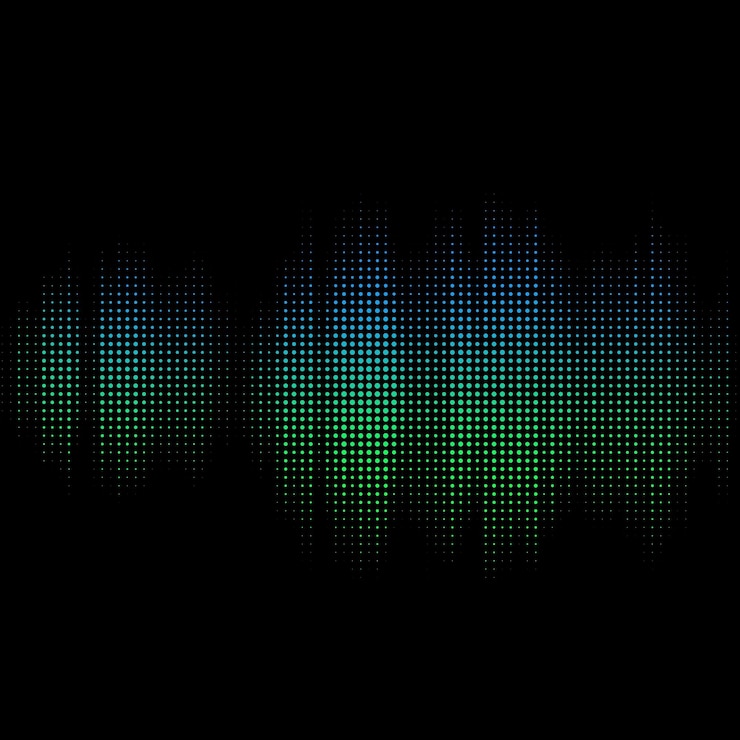 PSD sound wave colorful sound waves for party