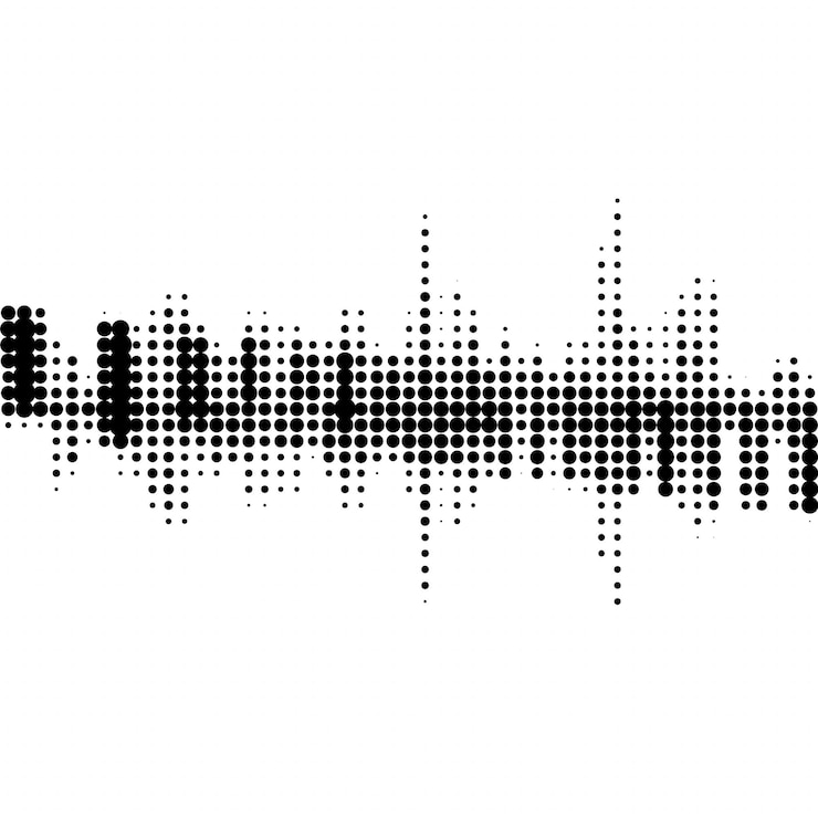 PSD sound wave effect sound wave ilustration