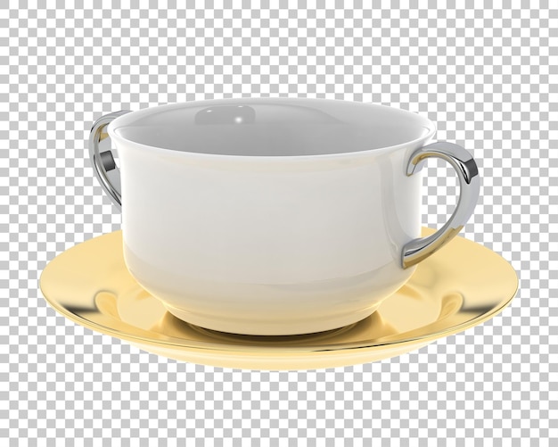 PSD soup bowl on transparent background 3d rendering illustration