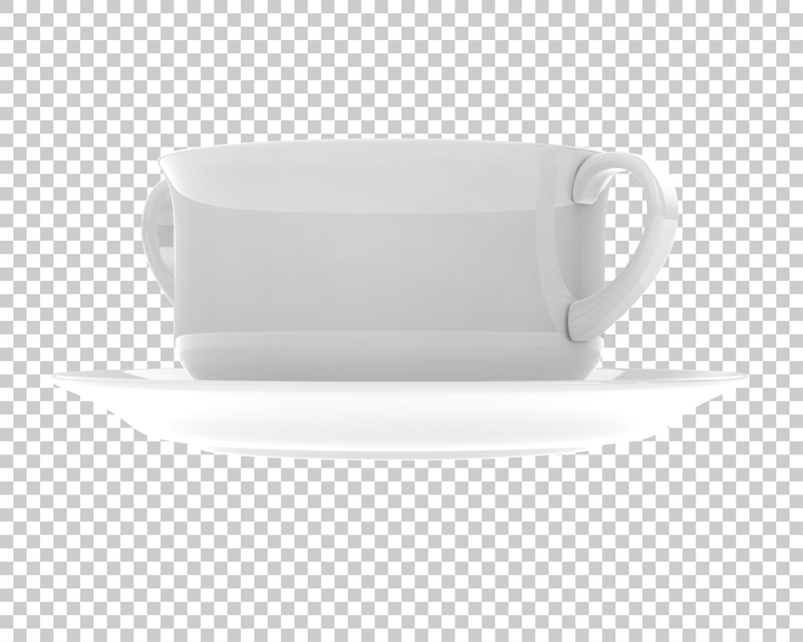 PSD чаша супа на прозрачном фоне 3d рендеринг иллюстрации