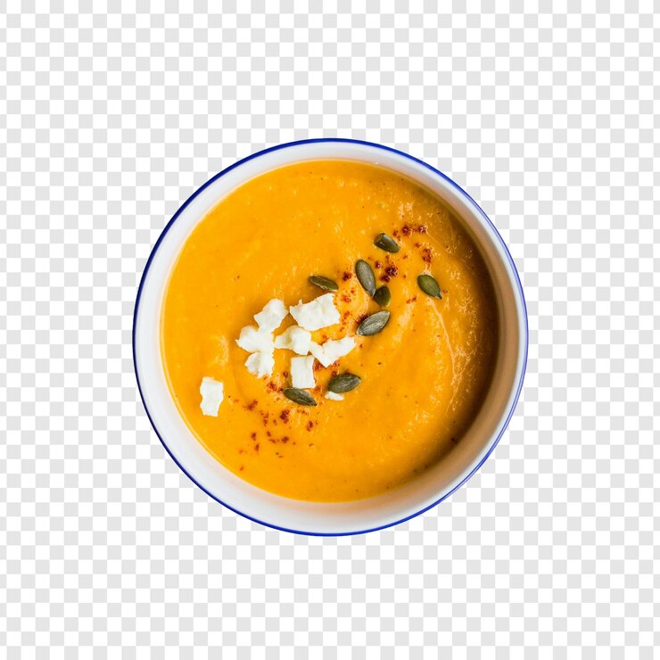 PSD soup isolated on transparent background