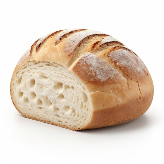 PSD psd di pane al lievito su sfondo bianco