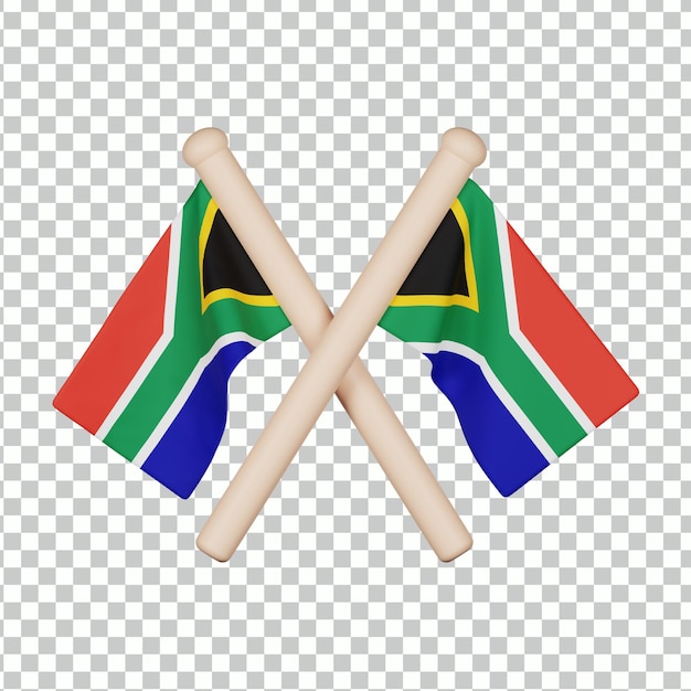 South africa flag 3d icon