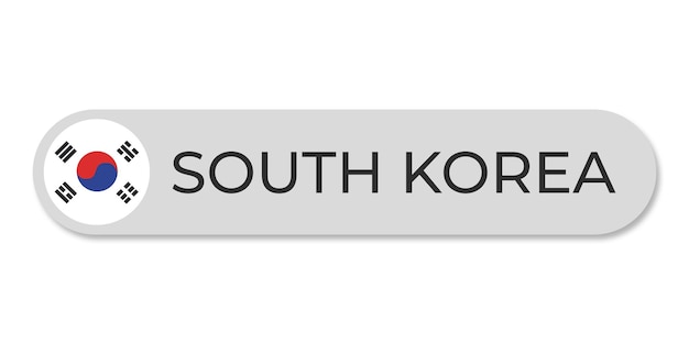 PSD south korea flag with text transparent background file format psd south korea text lettering