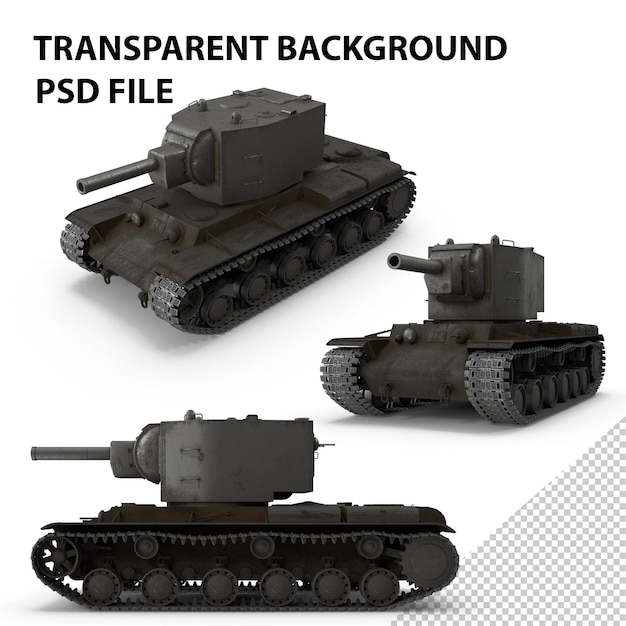 PSD soviet heavy tank kv2 png