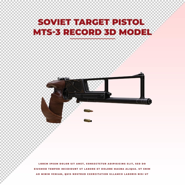 Soviet target pistol mts3 record