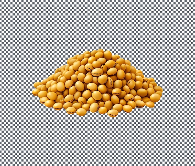 PSD soya beans isolated on transparent background