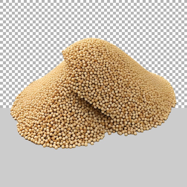 PSD soybean or husk on transparent background ai generated