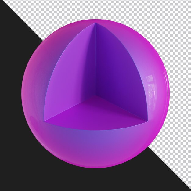 Soyut geometrik şekil fütüristik renk geçişli materyal tasarımı 3D render