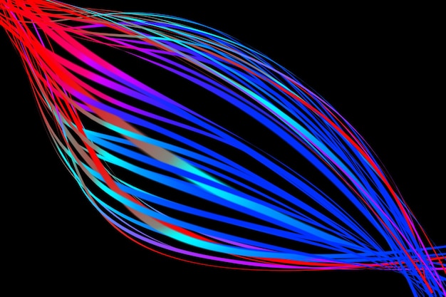 Soyut neon ışıklı çizgiler arka planı