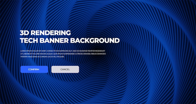 Soyut web sitesi bilim kurgu teknoloji banner arka planı
