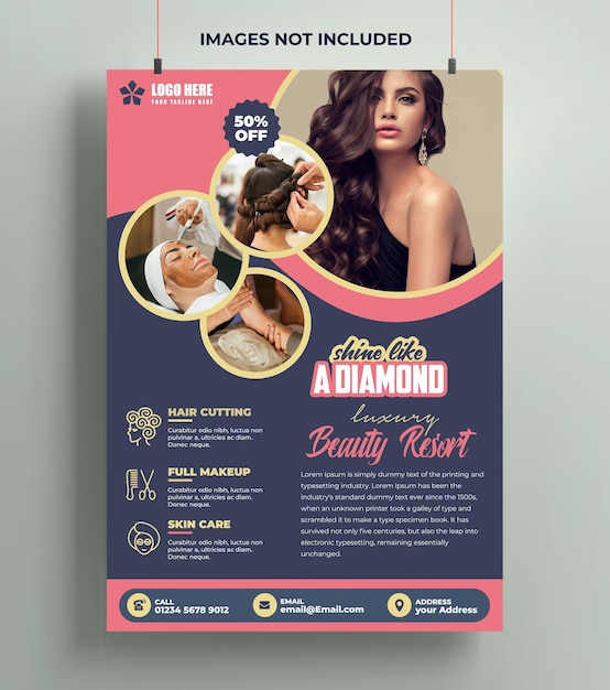 Spa and beauty flyer