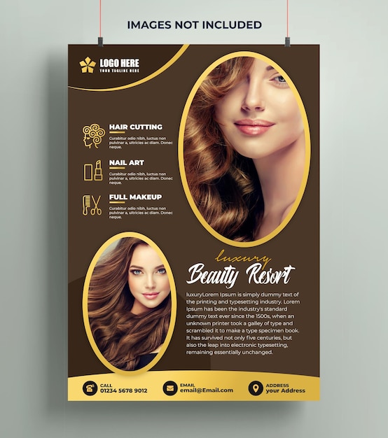 Spa and beauty flyer